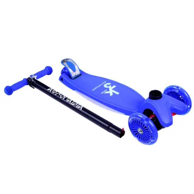 ΑΘΛΟΠΑΙΔΙΑ 3τροχο Πατίνι (Scooter) Με Φωτιζόμενη Βάση Και Ροδάκια - Μπλε 3