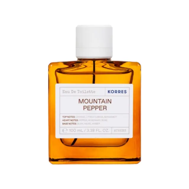 Korres Mountain Pepper Eau De Toilette Ανδρικό Άρωμα, 100ml