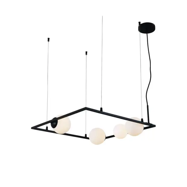 AcaLight Offer NETTO ΦΩΤΙΣΤΙΚΟ ΚΡΕΜΑΣΤΟ ΜΑΥΡΟ ΜΕΤΑΛΛΙΚΟ ΣΥΜΒΑΤΙΚΟ 4ΧG9 IP20 580Χ1200mm