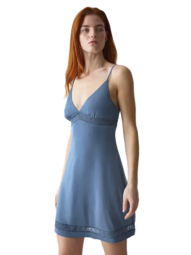Triumph Γυναικείο Νυχτικό Comfort Allure NDK, Χρώμα Indigo Veil - M