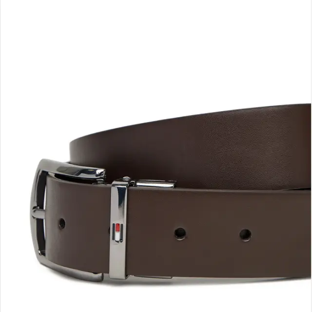 Αδρική Δερμάτινη Ζώνη Διπλής Όψης Tommy Hilfiger 3.5cm AM0AM13012-0HD Μαύρο/Καφέ Μαύρο - 115 3