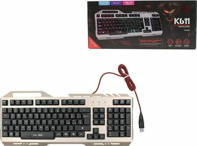 Marvo Gaming Πληκτρολόγιο με φωτιζόμενα πλήκτρα KG611 3