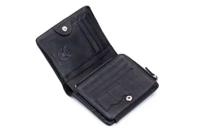 Δερμάτινο πορτοφόλι Bull Captain QB-02 μαύρο - One Size 2