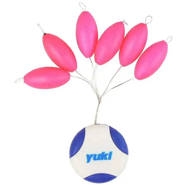 Φλοτεράκια Yuki Oval Floating Beads With Stopper PFY 02 Pink Glow