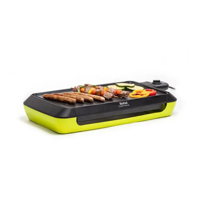 Tefal CB6603 Plancha Επιτραπέζια Ηλεκτρική Ψησταριά Λείας Πλάκας 2000W με Ρυθμιζόμενο Θερμοστάστη 46x24εκ. 2