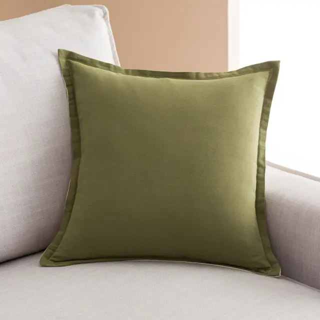 Μαξιλαροθήκη 43x43cm GOFIS HOME Light veil Nature Green/Vanilla 309/ 30