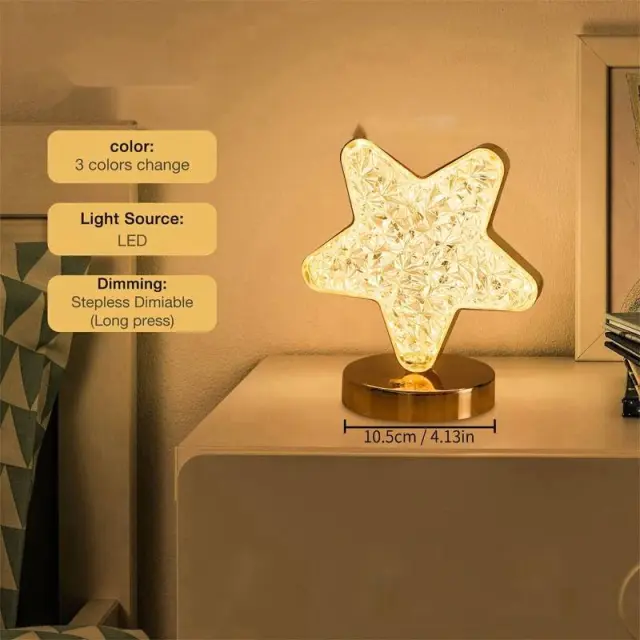 Επιτραπέζιο Φωτιστικό Αστέρι με USB 700K-6500K - USB Highlight three gear lamp Model:8207 002461 2