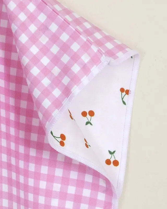 Πόντσο 60x60 3-5 Ετών 200gsm Nima Cherry Sweet Pink 100% Microfiber 2