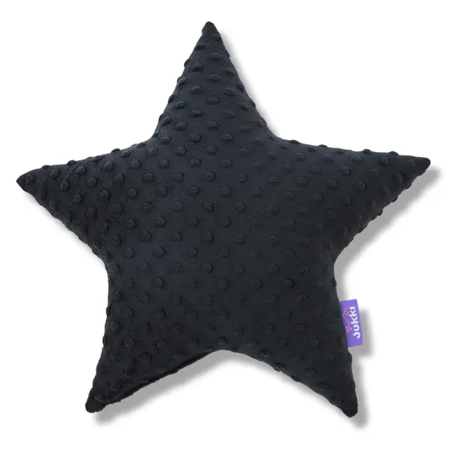 Μαξιλαρι Διακοσμητικό 40x40cm Minky Black Star 5907534753202