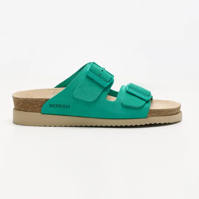 Mephisto Πέδιλα Γυναικείο δέρμα Nubuck Πράσινο MEP/HESTER GREEN