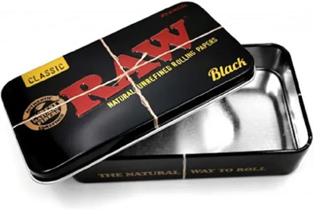 RAW Black Μεταλλικό Kουτί - King Size