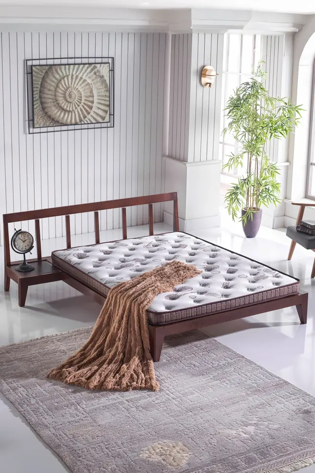 Stewehome Bamboo Ορθοπεδικό Ανώστρωμα Ύπνου -Καφέ 140x190x8 cm