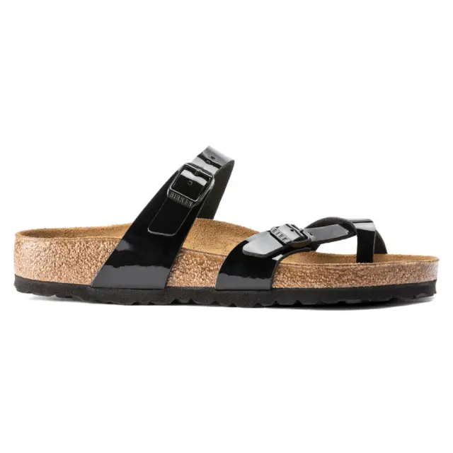 Birkenstock Σαγιονάρες Unisex Birko-Flor Patent(Ανθεκτικό Υλικό Της Birkenstock-Επιτρέπει Την Επαφή Με Το Νερό) Μαύρο BIR/MAYARI 071091 BLACK LA - 46