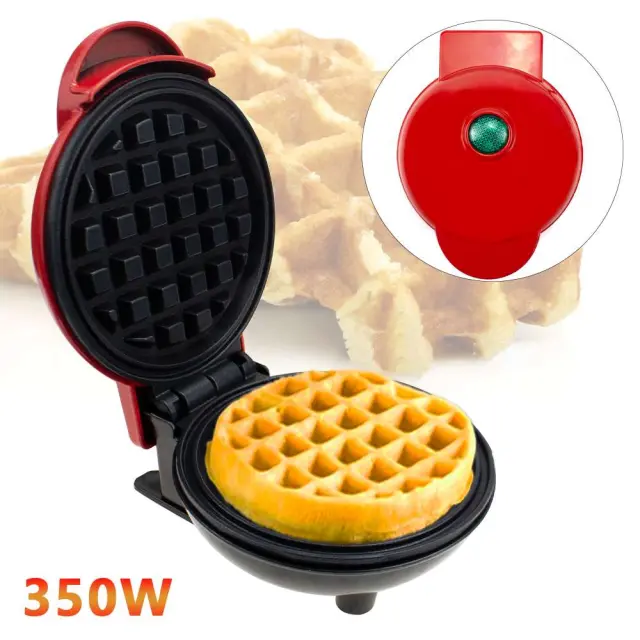 Mini βαφλιέρα 350W-Mini waffle maker 3