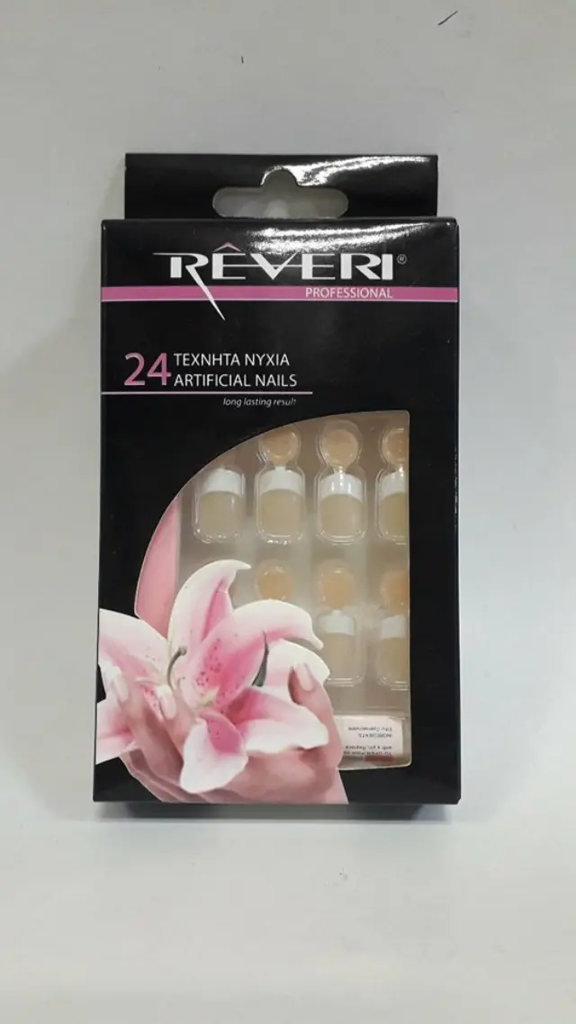 Reveri 24 Τεχνητά Νύχια Σχέδιο Γαλλικό Νο4