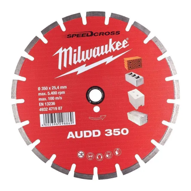 Milwaukee 4932471987 - Speedcross Δίσκος Κοπής Δομικών Υλικών 350mm