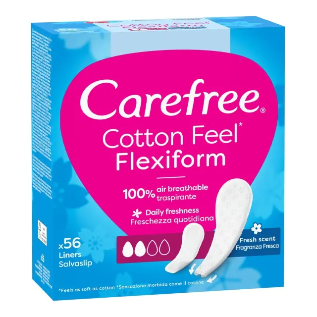 Carefree Σερβιετάκι Flexiform Fresh 56 Tεμ.