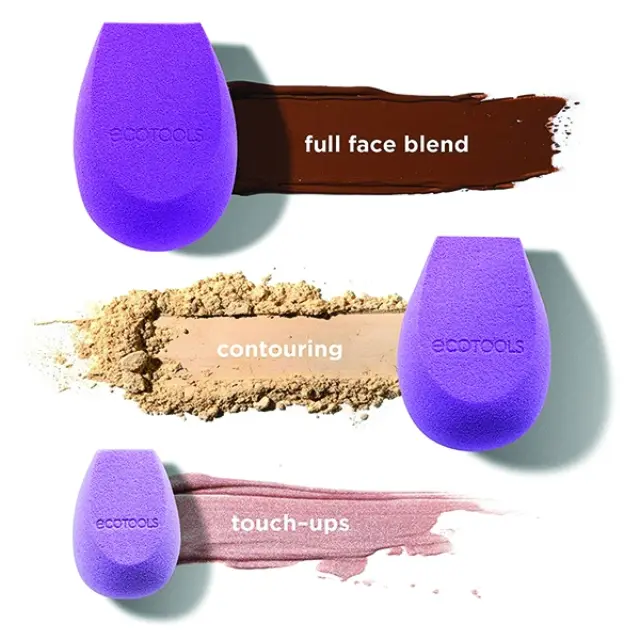 EcoTools Better Blends Ahead Σετ Σφουγγαριών Μακιγιάζ 4τμχ 2