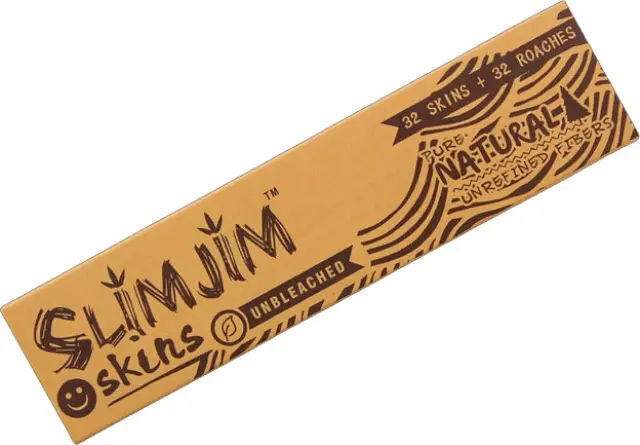 Slim Jim Χαρτάκια King Size Slim Ακατέργαστο 32φ. + Tips