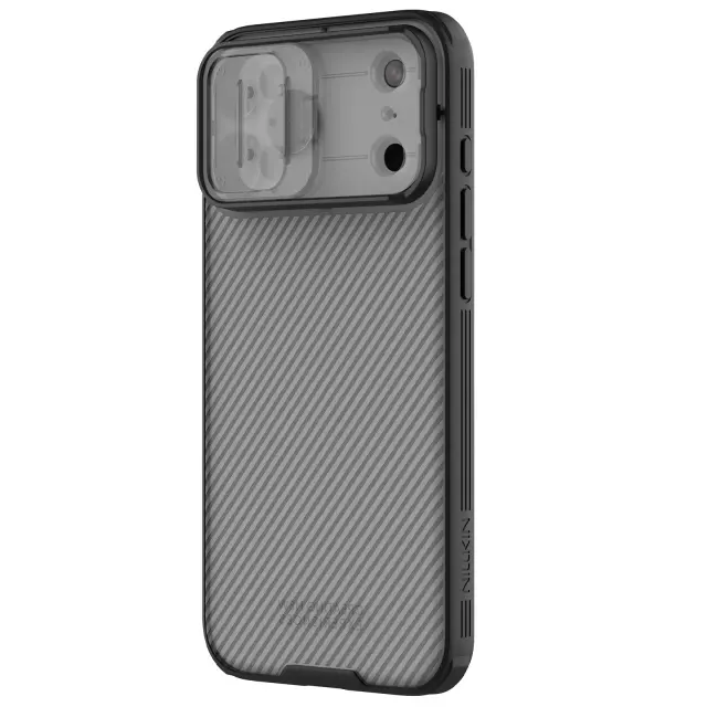 Nillkin CamShield PRO Case for Apple iPhone 18 Pro Max/17 Pro Max Transparent Black 2