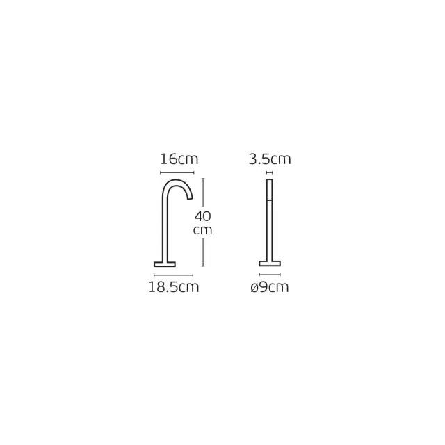 Rubi VK/02100/AN/40/W – Φωτιστικό Led Δαπέδου 4W 3000K Ανθρακί IP65 3