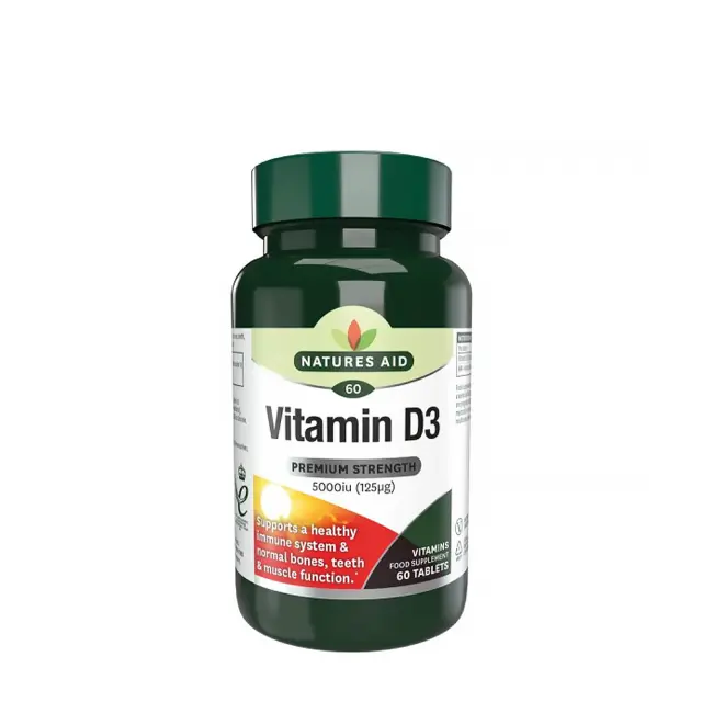 Natures Aid Vitamin D3 5000IU High Strength