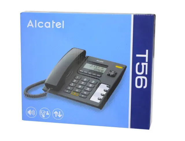 Alcatel T56 Ενσύρματο Τηλέφωνο Γραφείου Μαύρο 2