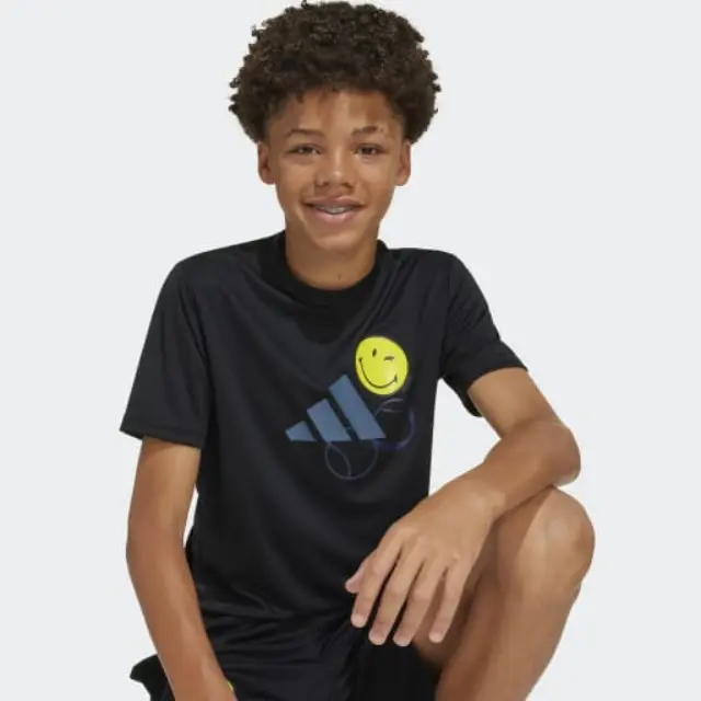 Adidas T-shirt Smiley World Black JN4288 - 116 2