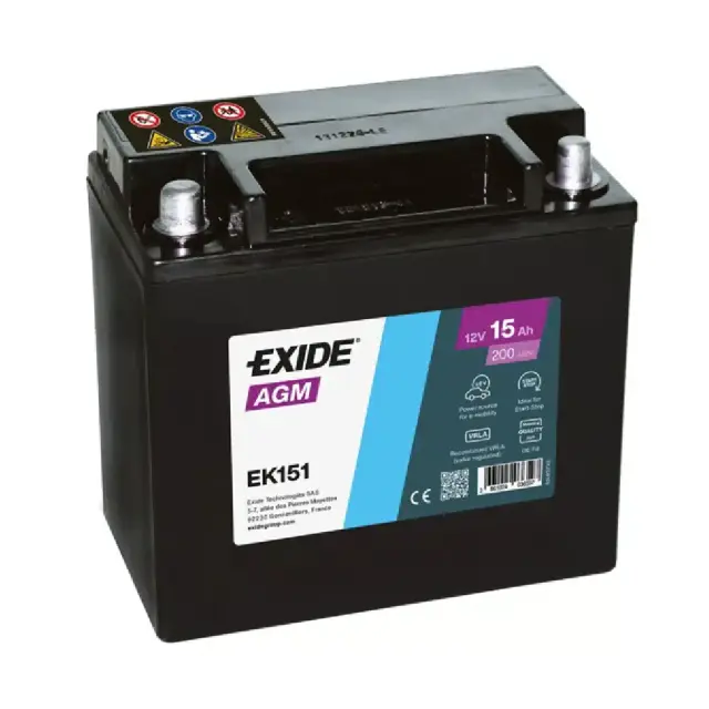 Μπαταρία EXIDE AGM AUXILIARY EK151 12V 15Ah 200A (EN)
