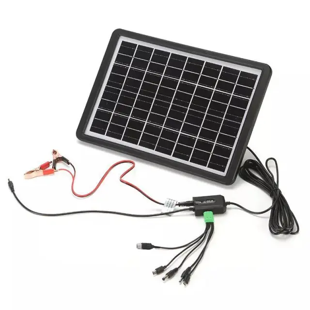 GDSuper Ηλιακός Φορτιστής Μπαταριών 15W με σύνδεση USB GD-120