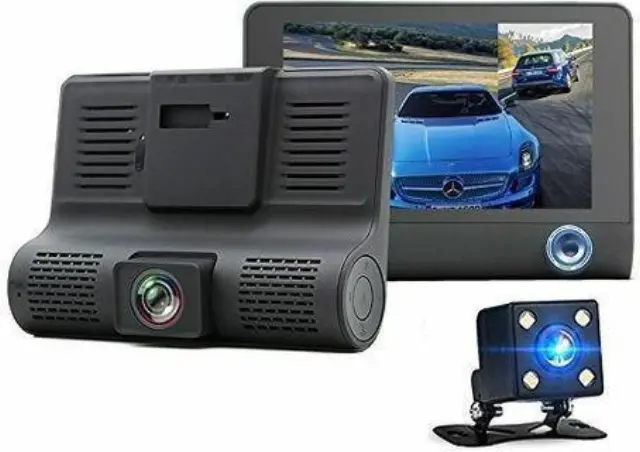 Σετ Κάμερα DVR Αυτοκινήτου 1080P με Οθόνη 4" για Παρμπρίζ με Αυτοκόλλητο & Κάμερα Οπισθοπορείας 2