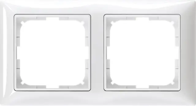 2512-92-507 Cover Frame 2gang(s) ivory - Basic55