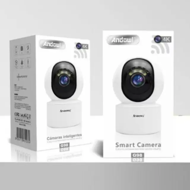 Andowl Κάμερα Παρακολούθησης WiFi 4K G98 Λευκή 2