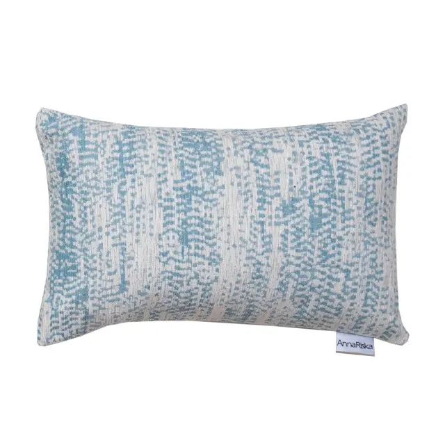 Διακοσμητικό Μαξιλάρι 32x52 Με Γέμιση Anna Riska 1452 Lake Blue 100% Chenille