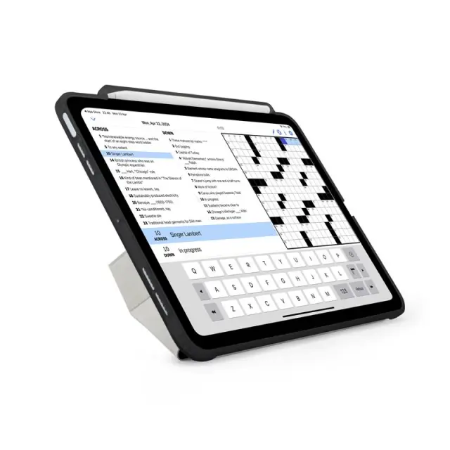 Pipetto Origami No3 Pencil Case, black - iPad Air 10.9" (2022/2020)/11" 2024/2025/2026 2