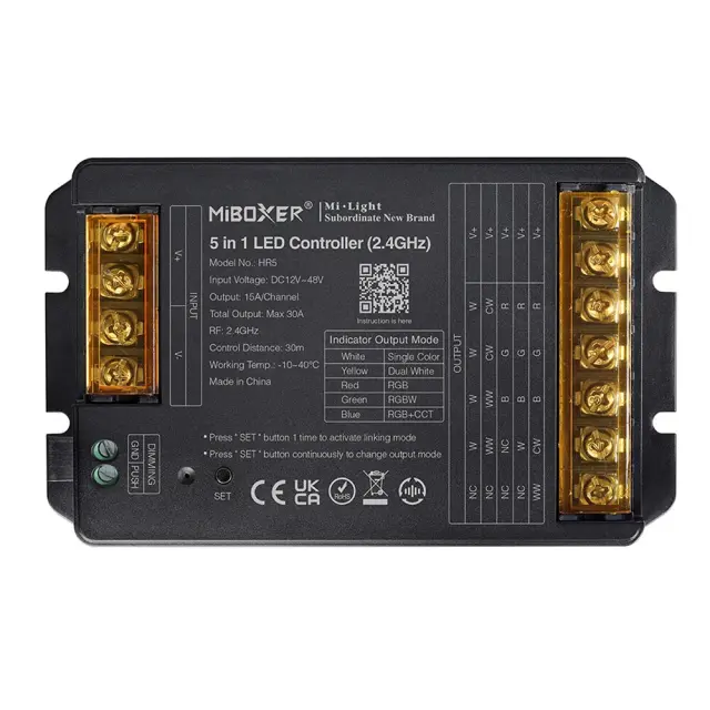Aca Light LED CONTROLLER 2,4GHz 5 IN 1,TOTAL OUTPUT MAX 30A