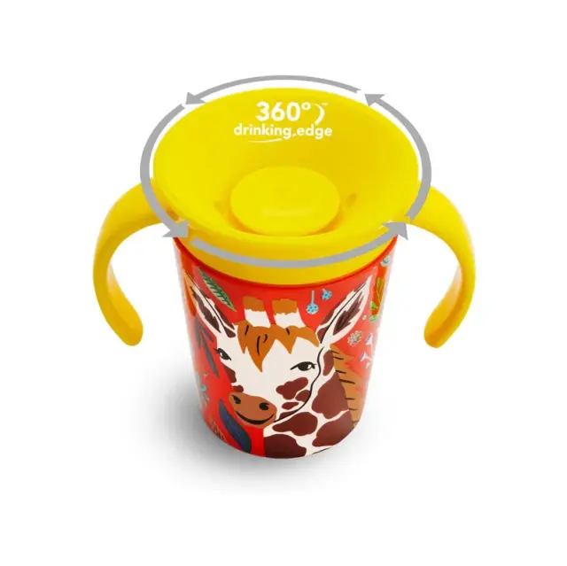 Munchkin – Miracle 360° Εκπαιδευτικό Κύπελλο 6m+ 177ml Giraffe 3
