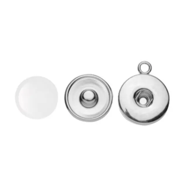 Στρογγυλό Καστόνι Για Τρουκ 18mm + Βάση Μενταγιόν + 1 Γυάλινo Καμπουσόν