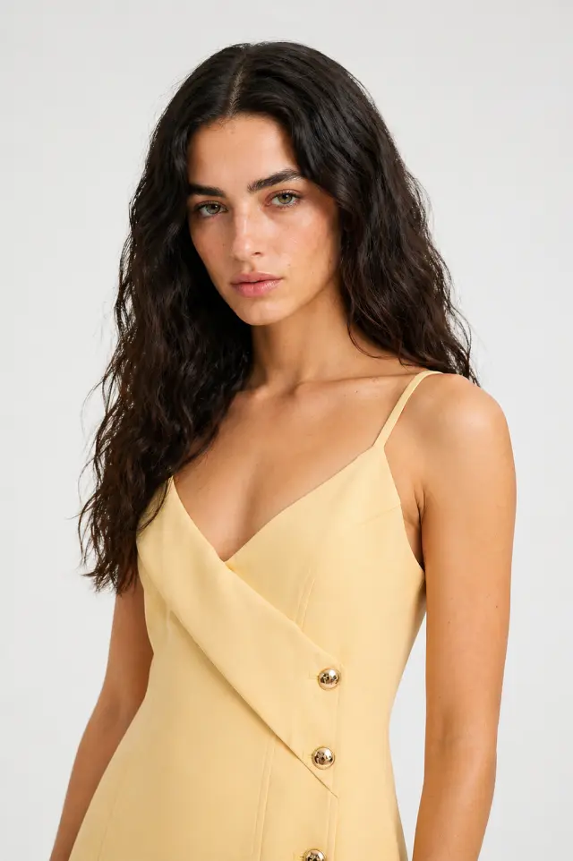 Κομψό Φόρεμα με Κουμπιά ANEMONI DRESS - XS 3