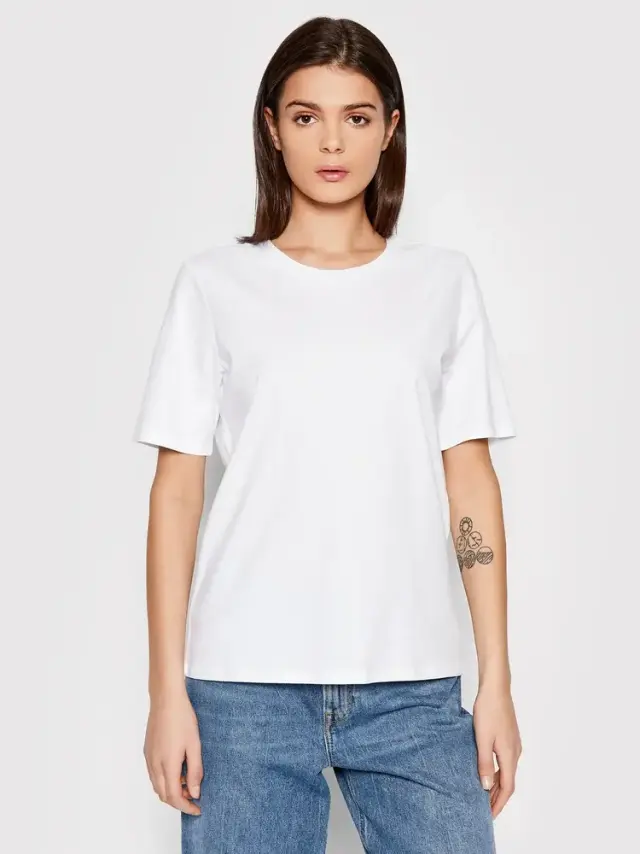 Only - Γυναικείο Onlnew Life S-S Tee Jrs Noos T-Shirt Regular Fit New 15256961 Λευκό