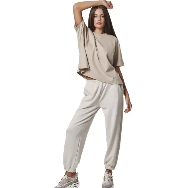 Body Action Modal Wide Jogger (021446-01-ECRU) - Εκρού - M 3