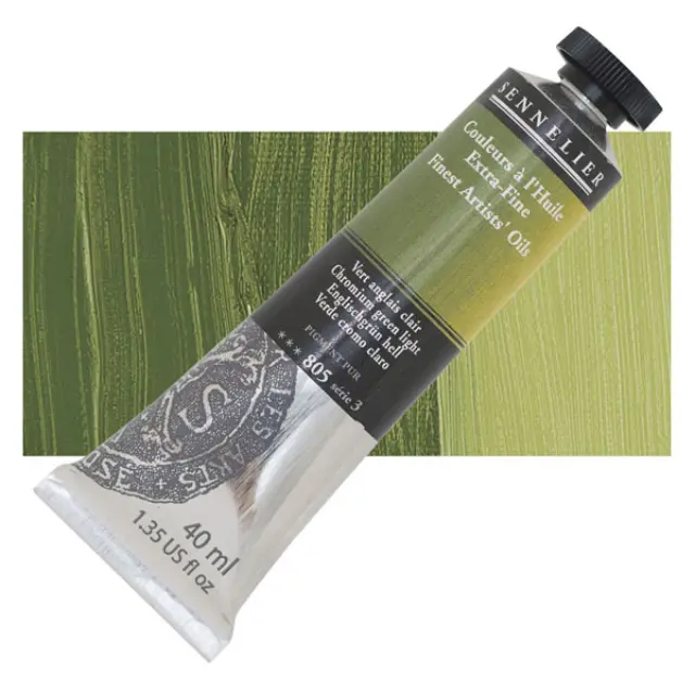 Sennelier Λάδι Finest Artists Oil 805 Chromium Green Light - 40ml