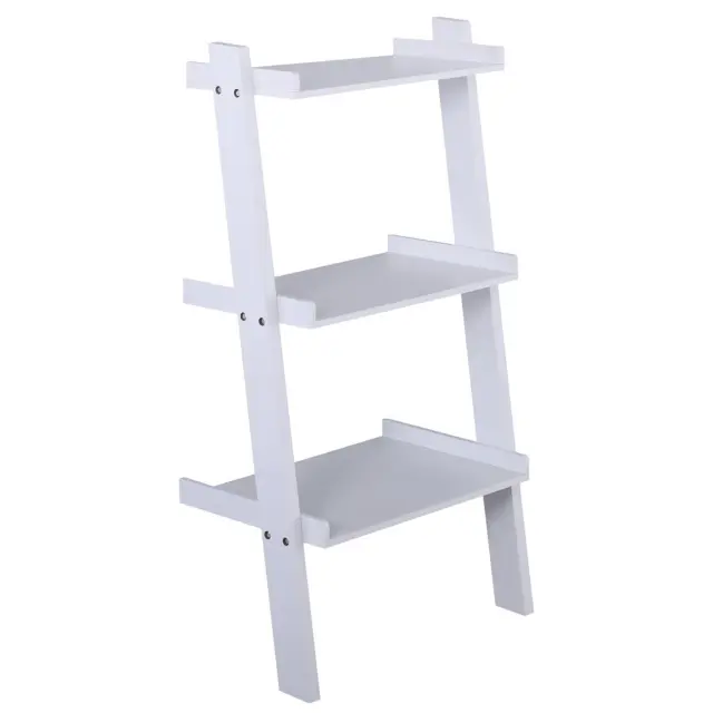 Βιβλιοθήκη-Ραφιέρα STEP Λευκό MDF 56x33x101cm