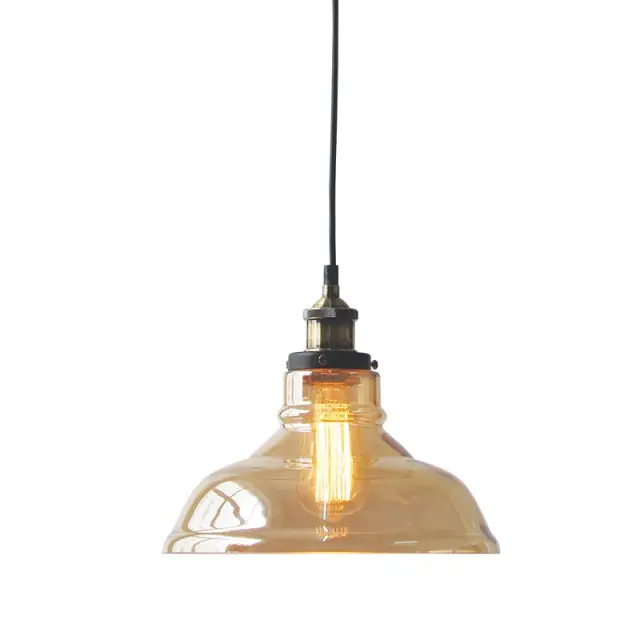 ΚΡΕΜΑΣΤΟ ΓΥΑΛΙΝΟ ΚΕΧΡΙΜΠΑΡΙ Φ28CM 1ΧE27 SMYRNA / KS1295PAM1BK