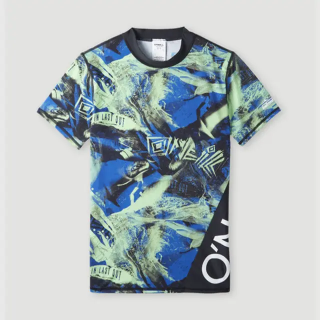 O'neill Boy's Crazy Shortsleeve UPF 50+ Sun Protection Skin Μαύρο - Πράσινο 4800055-45045 (O'neill) - 8 Years