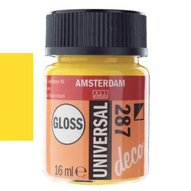 Amsterdam Universal Gloss deco 16ml Νο287 Bright yellow
