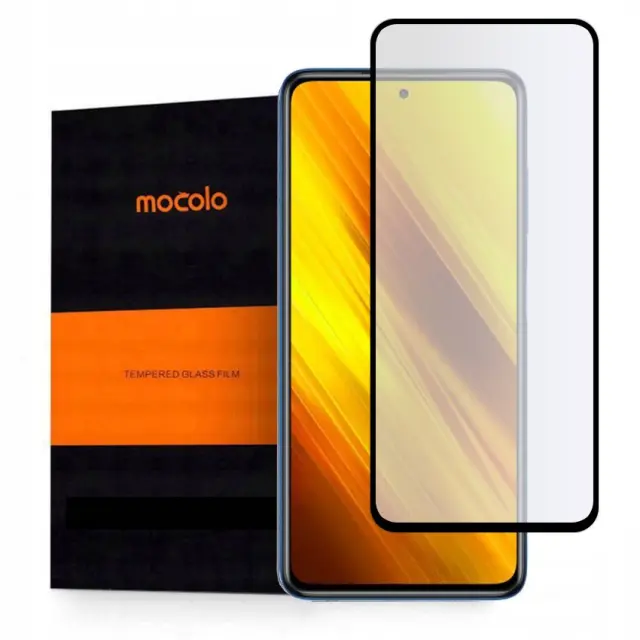 Mocolo® Premium Tempered Glass για Poco X3 NFC- Black (0795787714362)