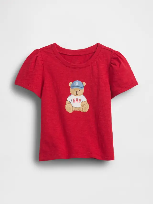 Βρεφική Μπλούζα babyGap με Brannan Bear FR MODERN RED