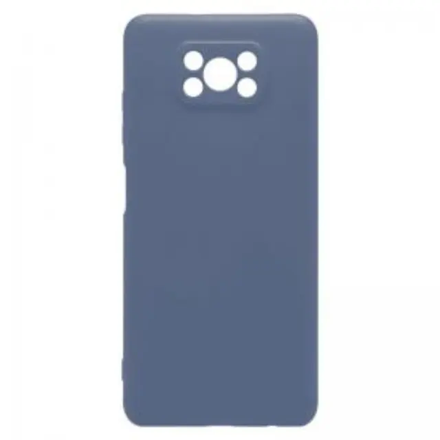 Θήκη Liquid Silicon inos Xiaomi Poco X3 NFC/ Poco X3 Pro L-Cover Μπλε Ραφ N53959 3