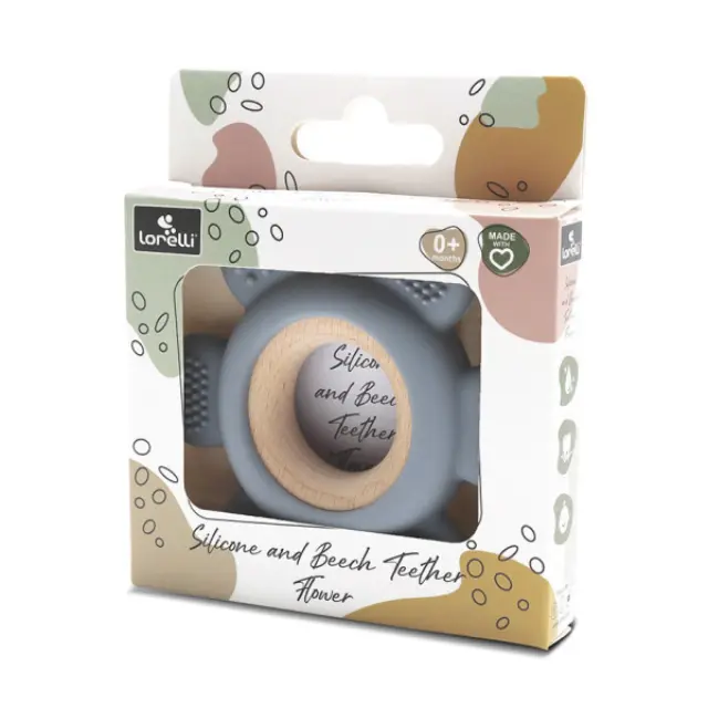Lorelli Μασητικό Σιλικόνης Flower Grey 10210890003 2